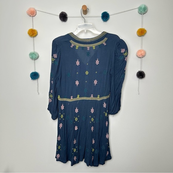 Free People Stargazer Blue Embroidered Sundresss - Picture 7 of 7